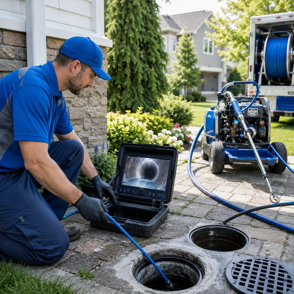 Outdoor drain cleaning professionals serving Lakeside, MI